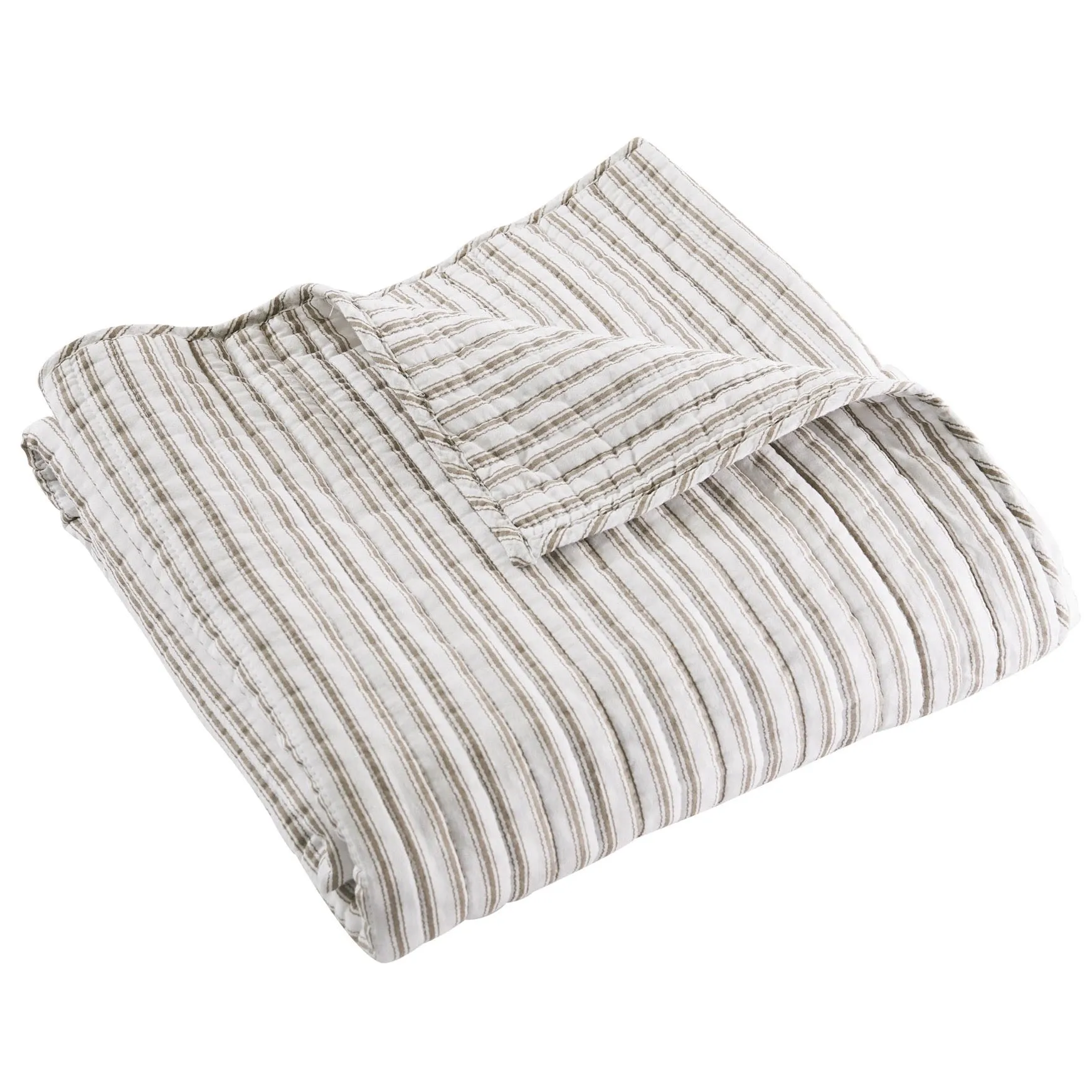 Tobago Stripe Quilted Throw
