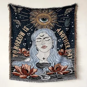 Tomorrow is Another Day Cotton Woven Throw Blanket