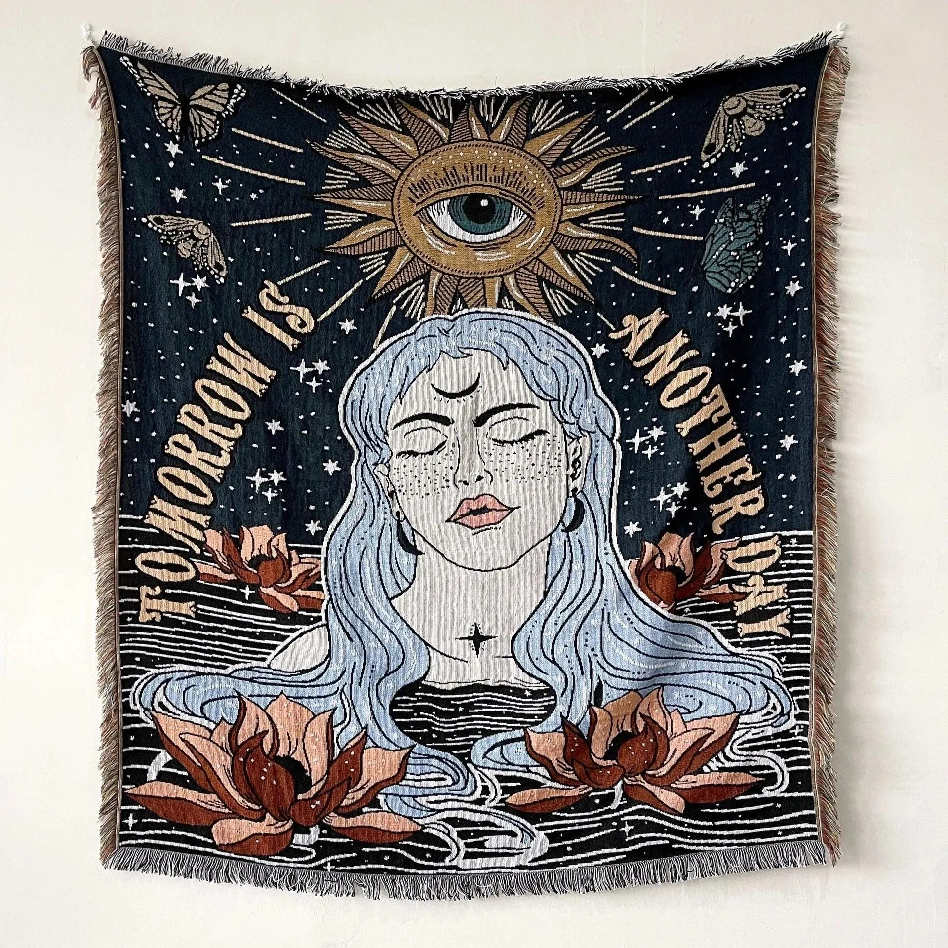 Tomorrow is Another Day Cotton Woven Throw Blanket