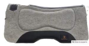 Toprail Equine Saddle Pad Contoured with Shock Absorbing Inserts