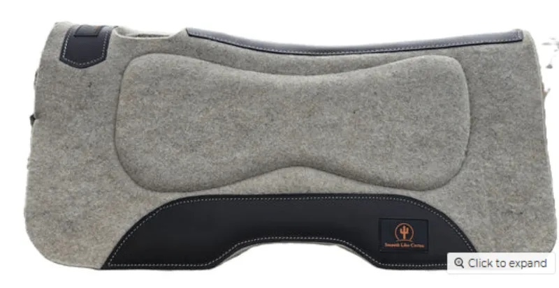 Toprail Equine Saddle Pad Contoured with Shock Absorbing Inserts