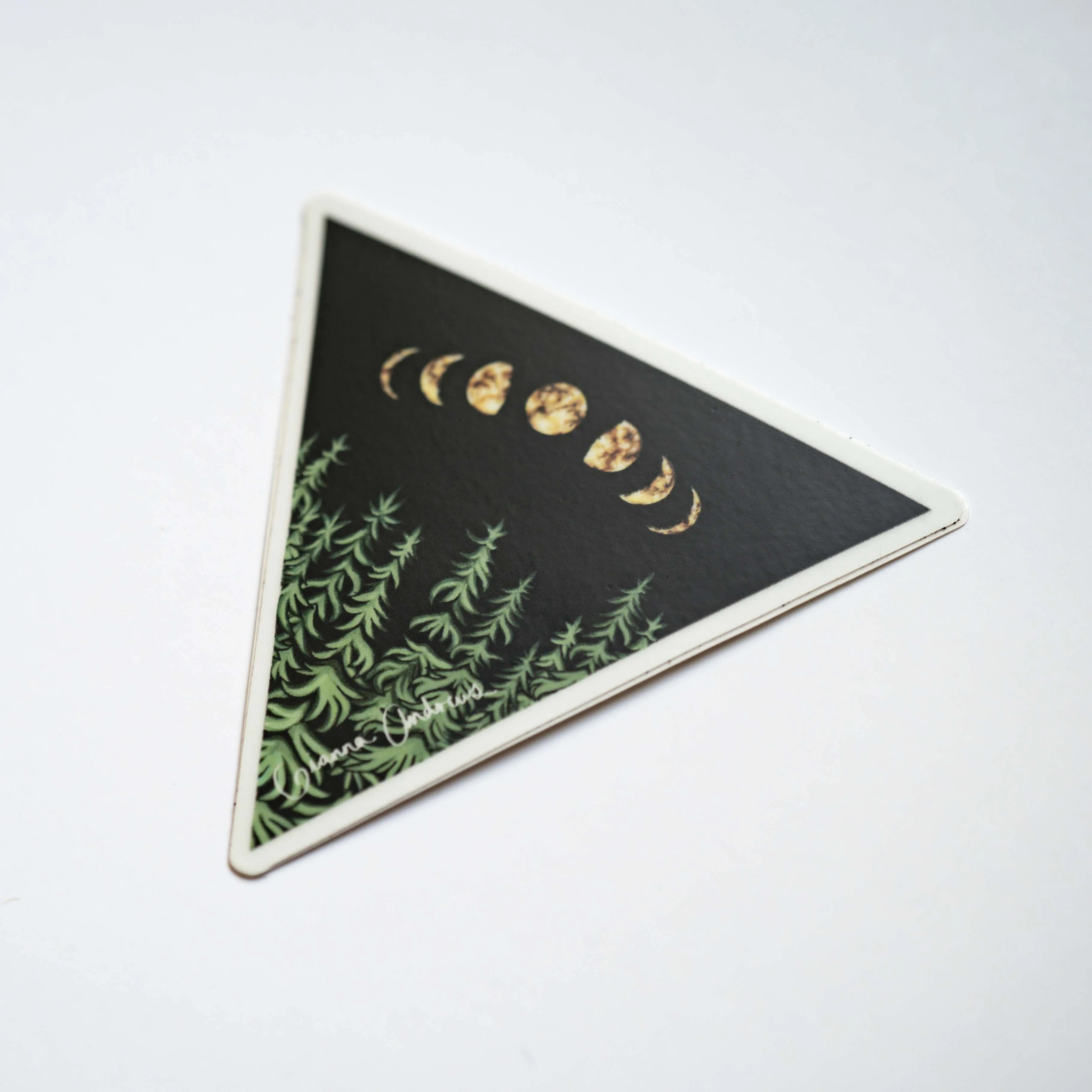 Triangle Trees Sticker