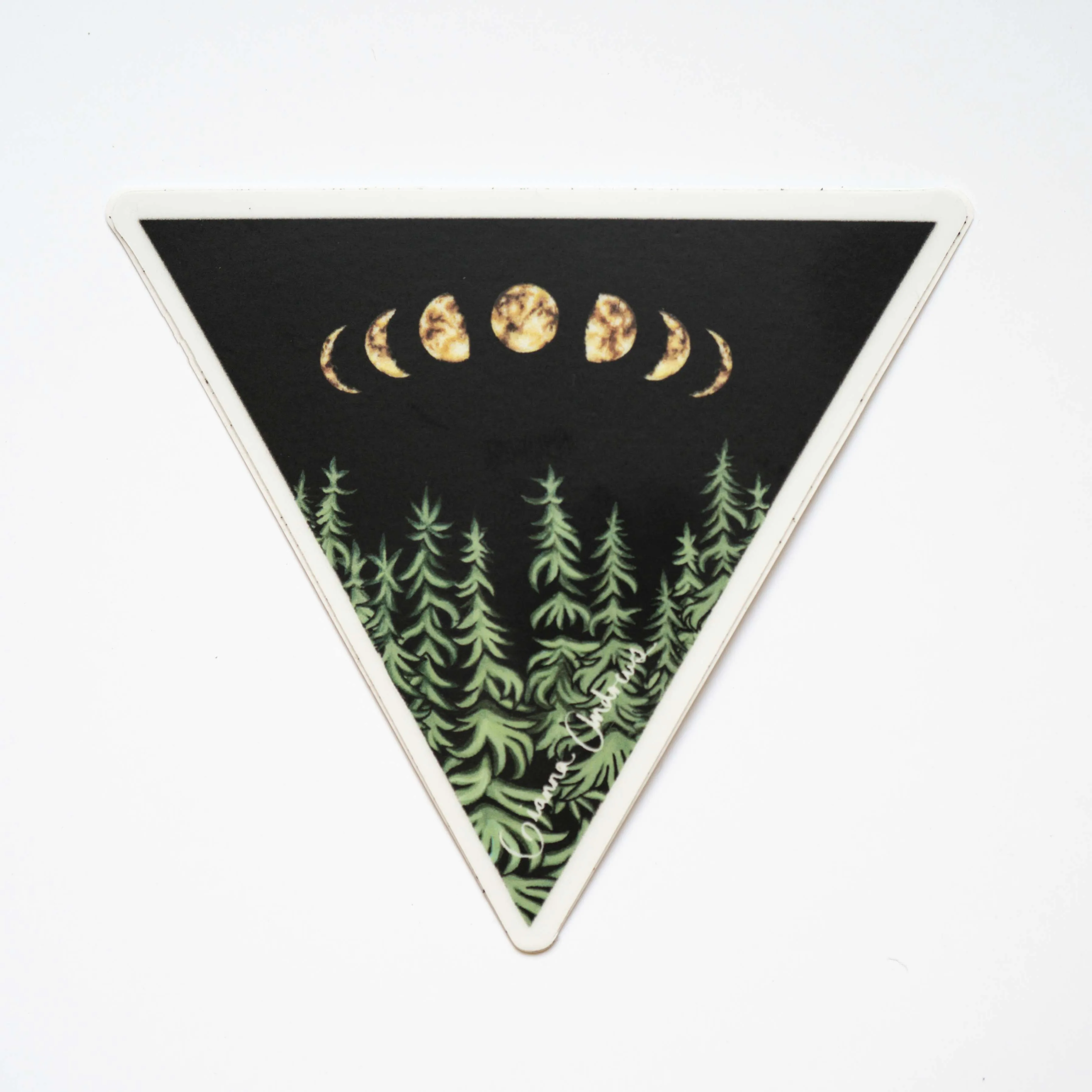 Triangle Trees Sticker