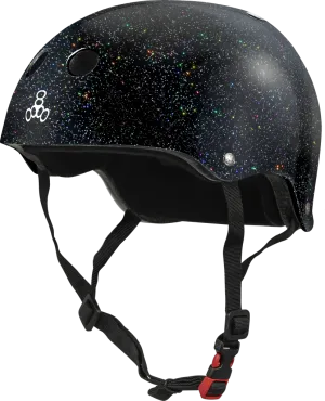 Triple 8 Certified Sweatsaver -Black Glitter