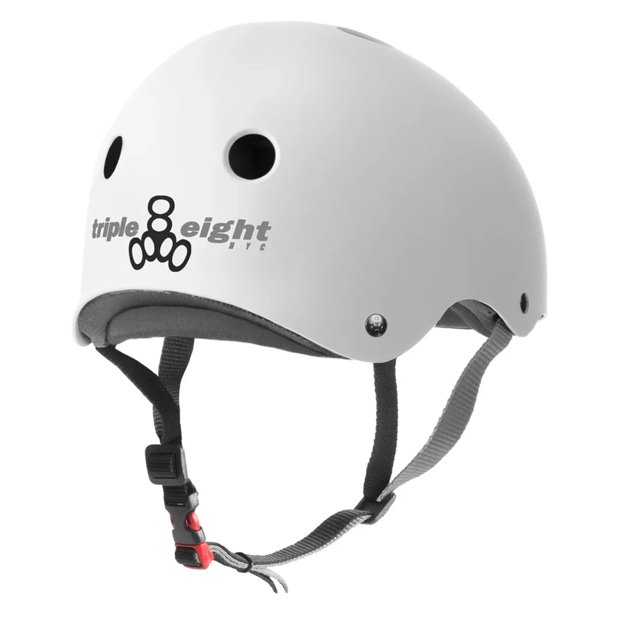 Triple 8 - Certified Sweatsaver Helmet White Rubber