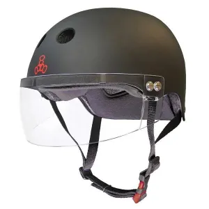 Triple 8 Certified Sweatsaver With Visor - Black or White -