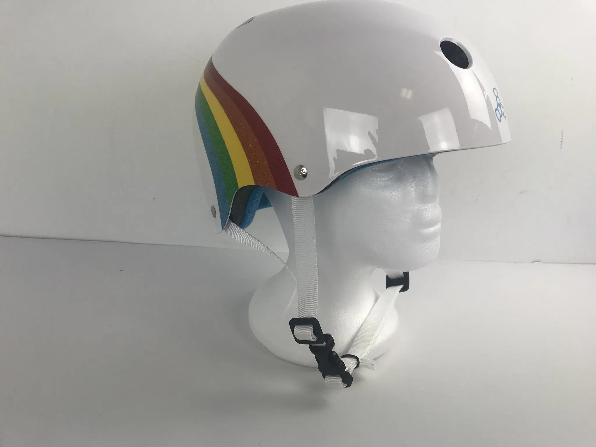Triple 8 The Certified Helmet SS Rainbow Sparkle White