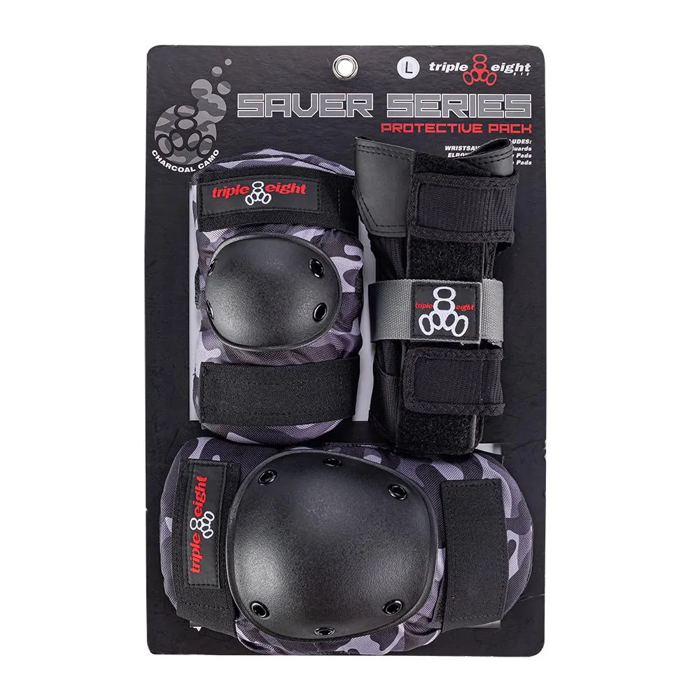Triple 8 Tri Pack Saver Series Charcoal Camo