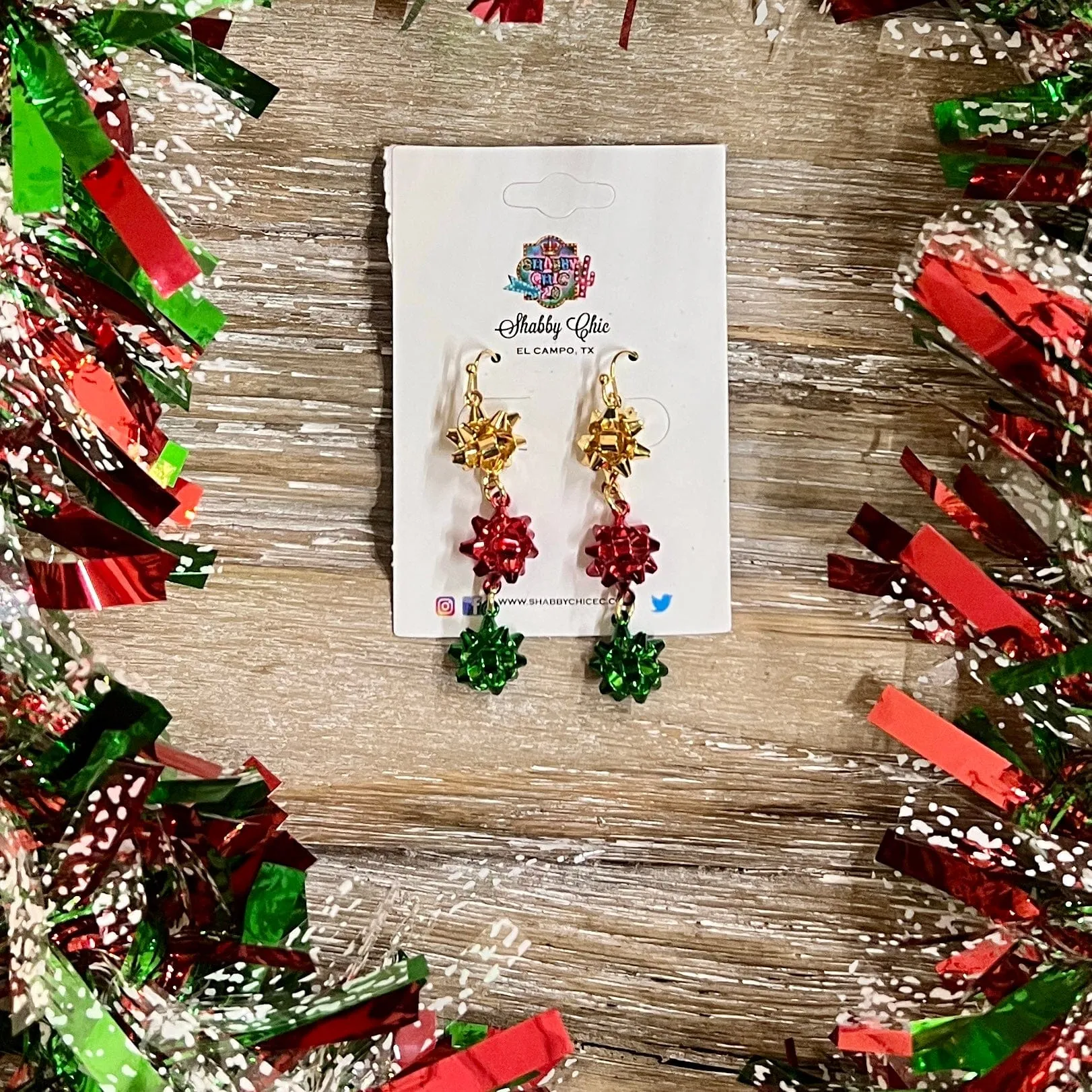 Triple Bow Earrings