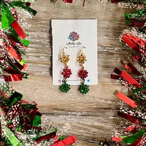 Triple Bow Earrings