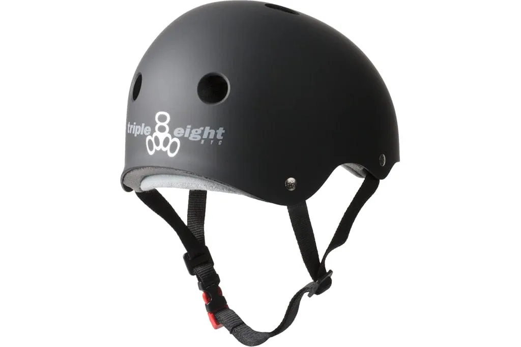 Triple Eight Certified Sweatsaver Helmet Black Rubber