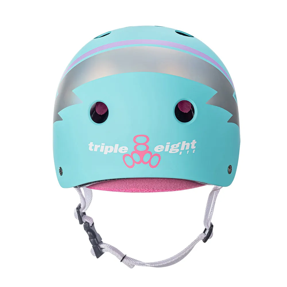 Triple Eight Certified Sweatsaver Helmet - Teal Hologram