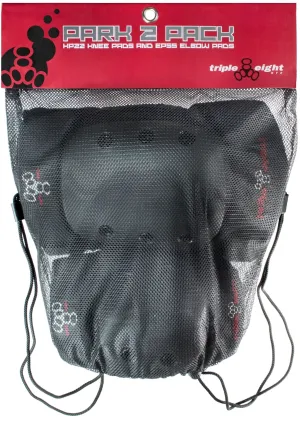 Triple Eight Park Protective Pad Set 2 Pack Knee/Elbow