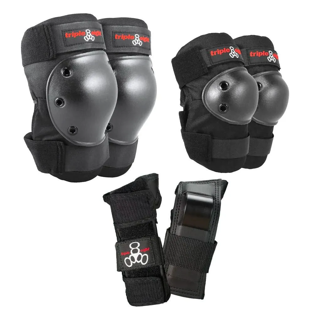 Triple Eight Saver Series Tripple Pad Set - Black