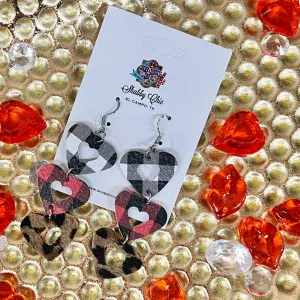 Triple Heart Earrings