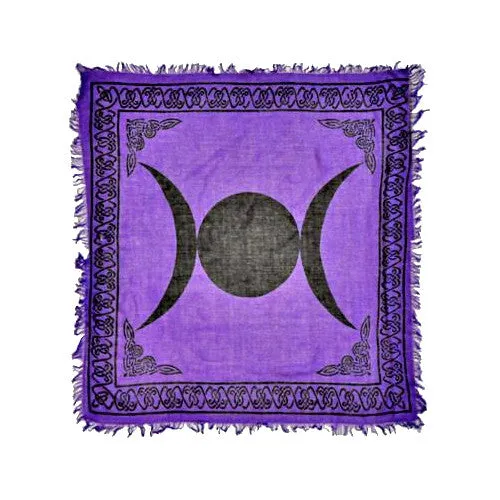 Triple Moon Altar Cloth - 36" x 36"