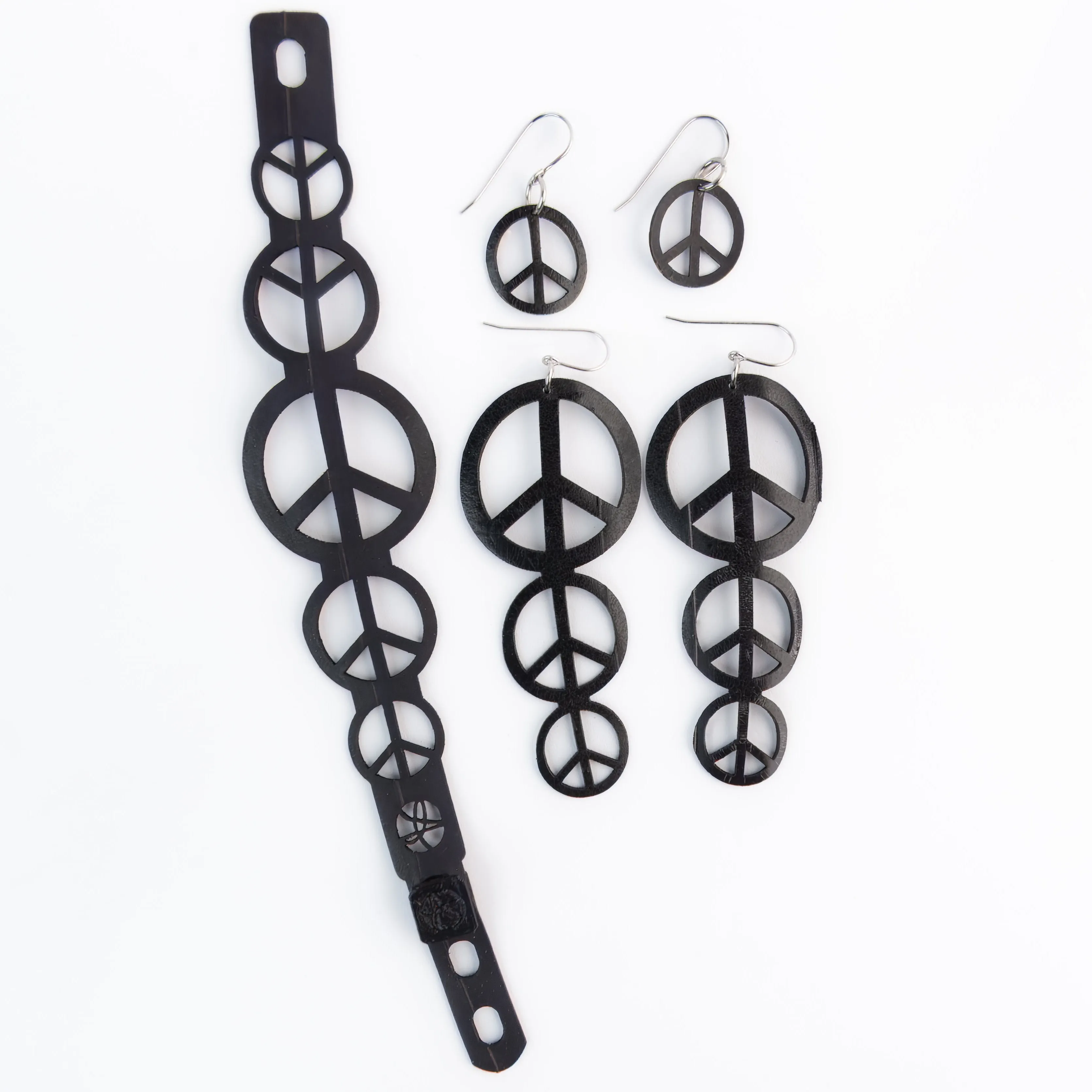 triple peace earring