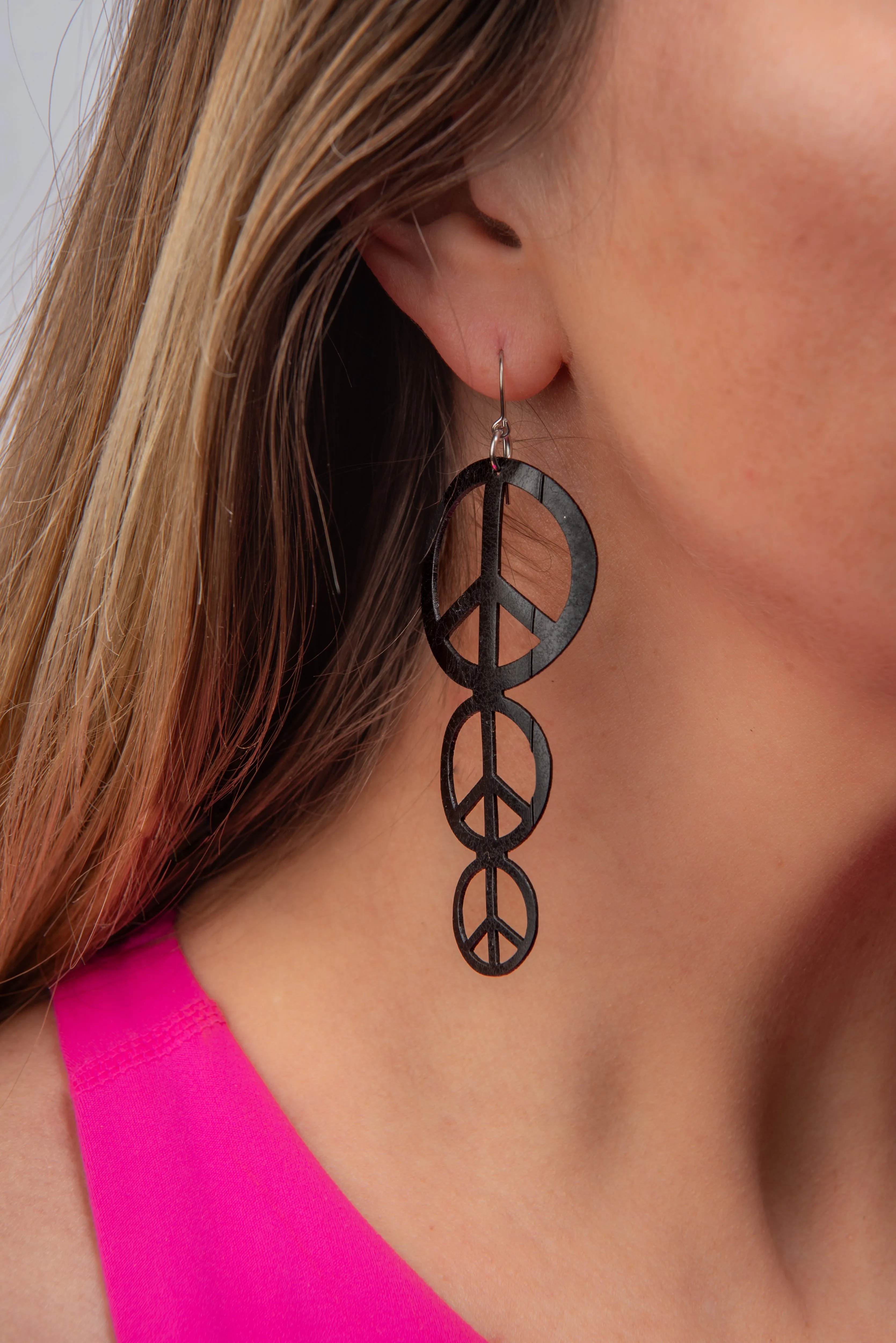 triple peace earring