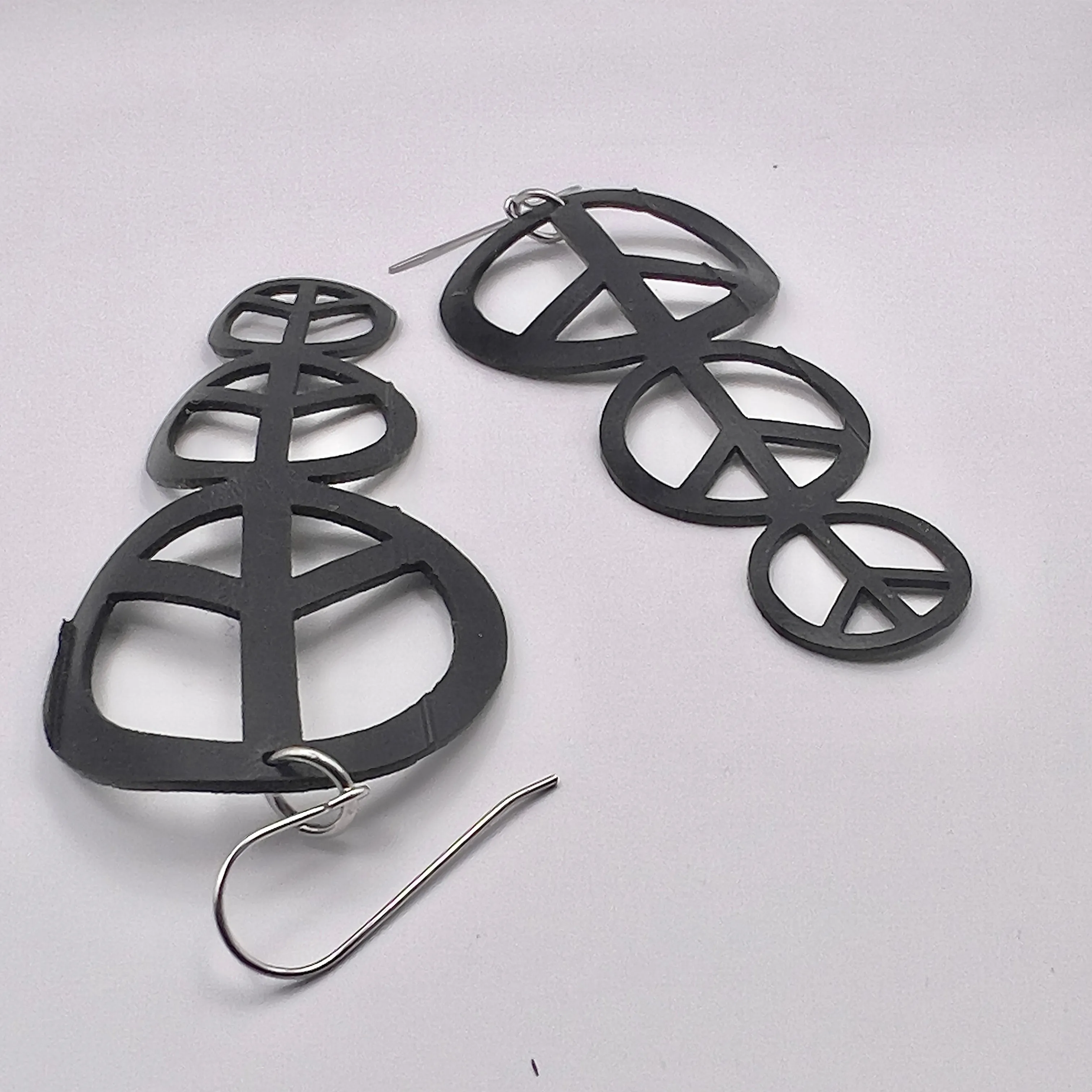 Triple Peace Earring