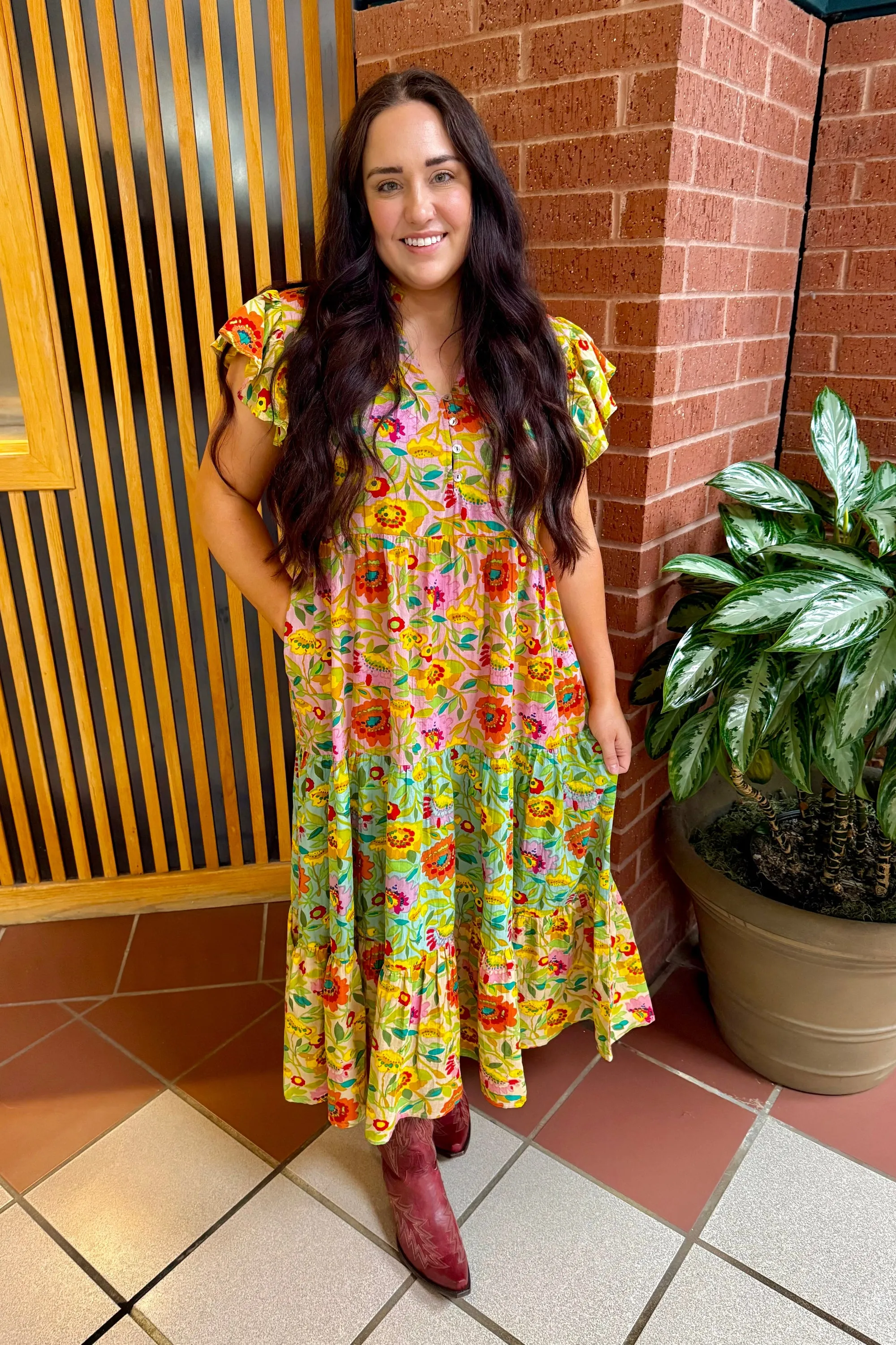 Triple Print Maxi Dress - Uncle Frank