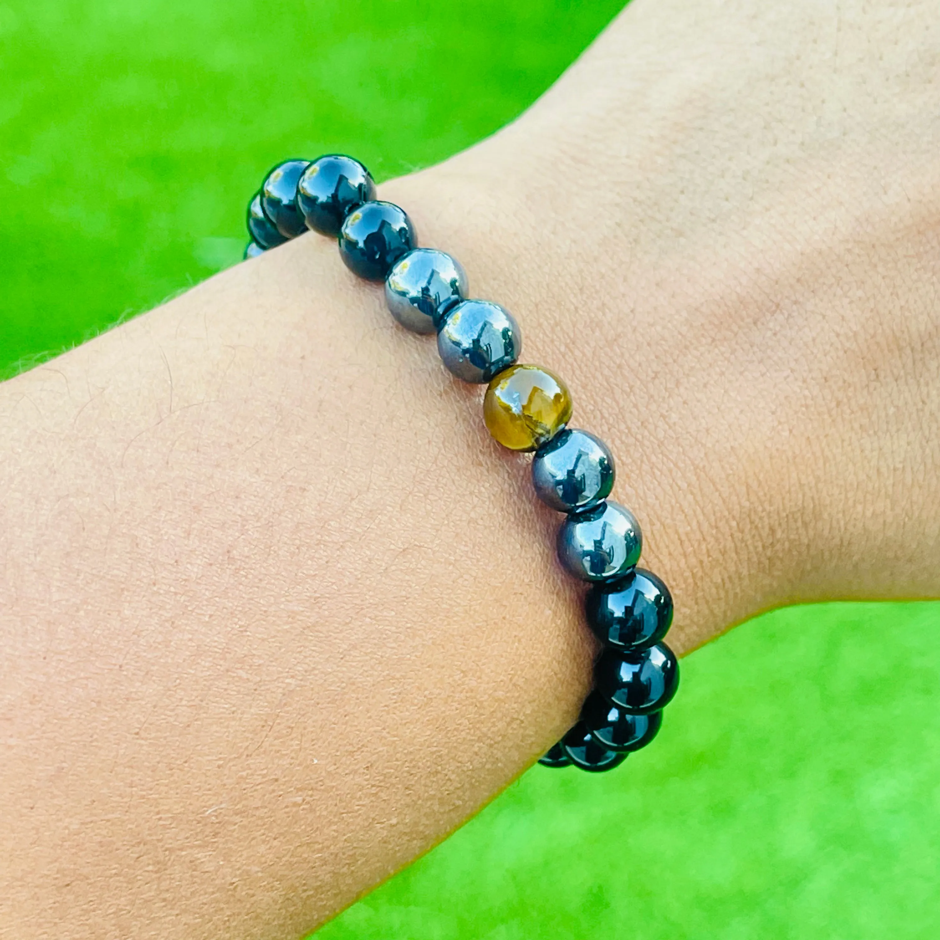 Triple Protection Bracelet - 8mm Round