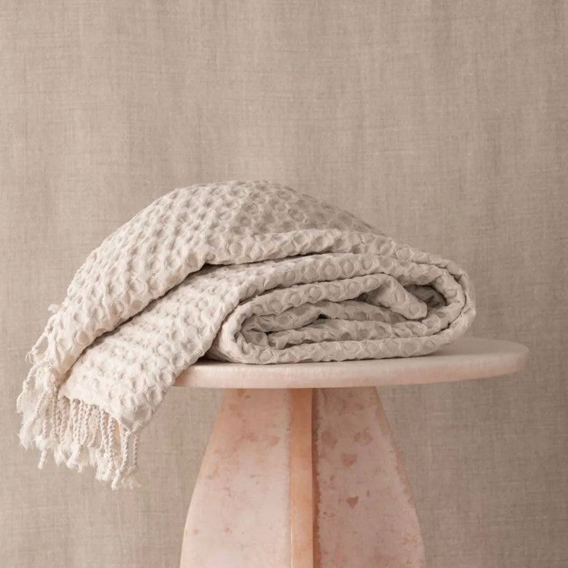 Turkish Cotton Throw Clay