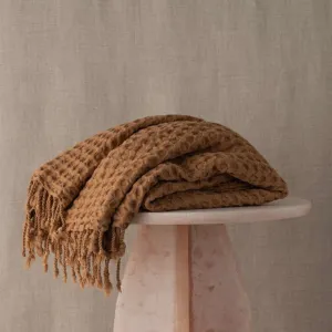Turkish Cotton Throw Terracotta