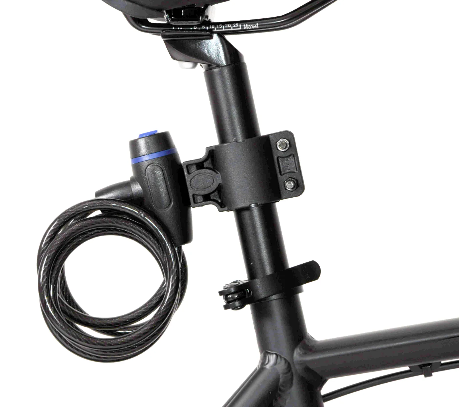 Twice High Security Cable Bike Lock - 8mm x 1.5m - 2 Keys - Black