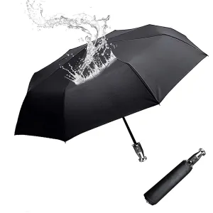 Umbrella for All Cars, 10 Ribs Umbrella Windproof Automatic Folding Umbrella, One-handed use, Rain and Sun Protection, Car Accessories NS13993