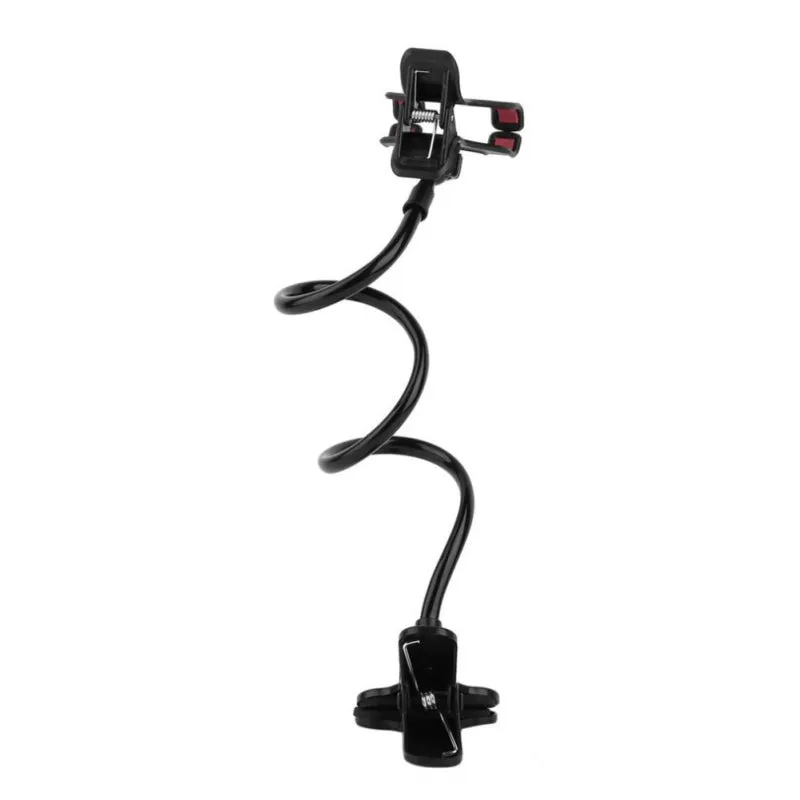 Universal Flexible Holder Arm Lazy Mobile Phone Gooseneck Stand Holder Stents Flexible Bed Desk black