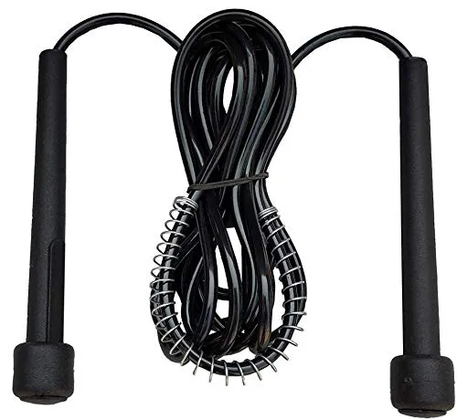 VICTORY Combo -Professional Boxing Cotton Hand Wrap & Hand Bandage - Imported with Skipping Rope Big (Black)