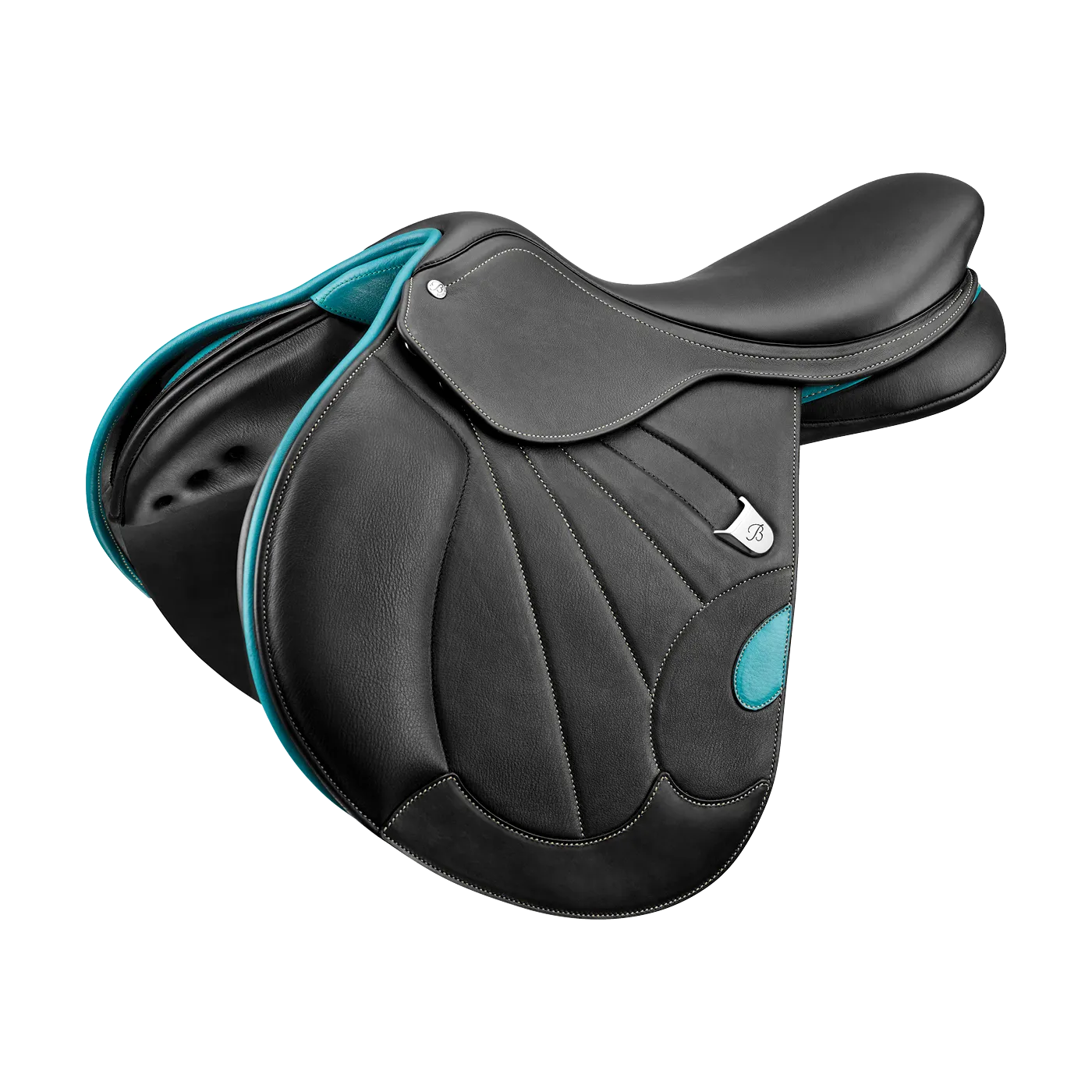 Victrix Jump Saddle - Black/Aqua