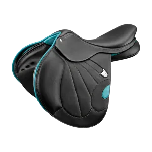 Victrix Jump Saddle - Black/Aqua