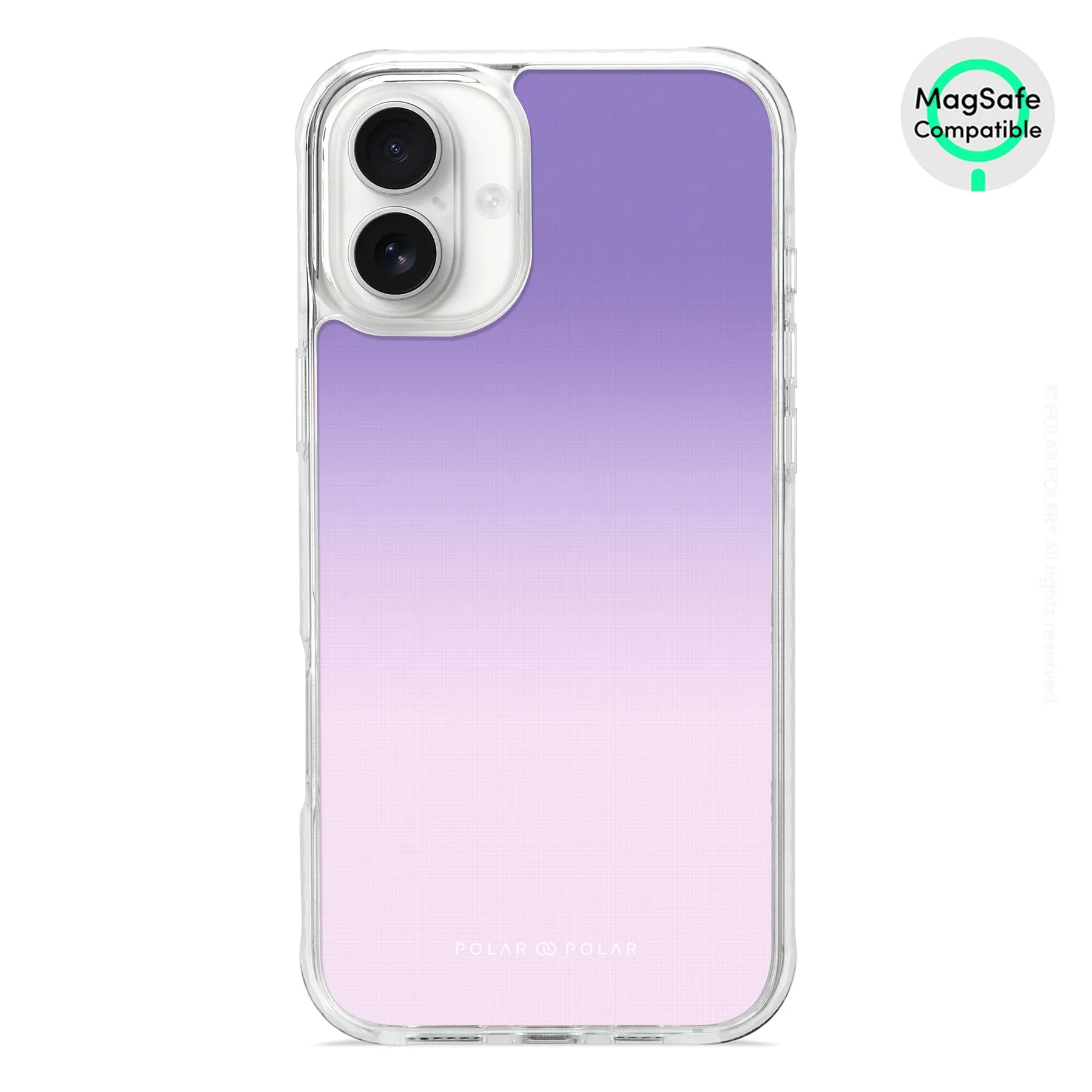Violet Blue Pastel - iPhone 16 Plus Clear Bumper MagSafe Case