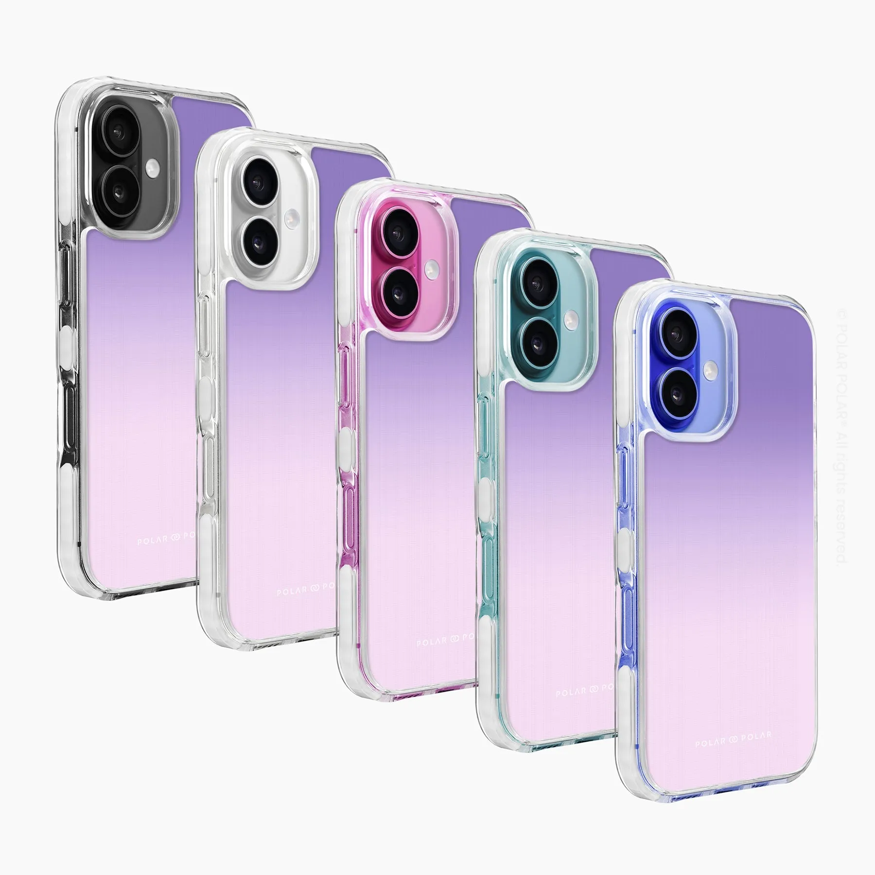Violet Blue Pastel - iPhone 16 Plus Clear Bumper MagSafe Case