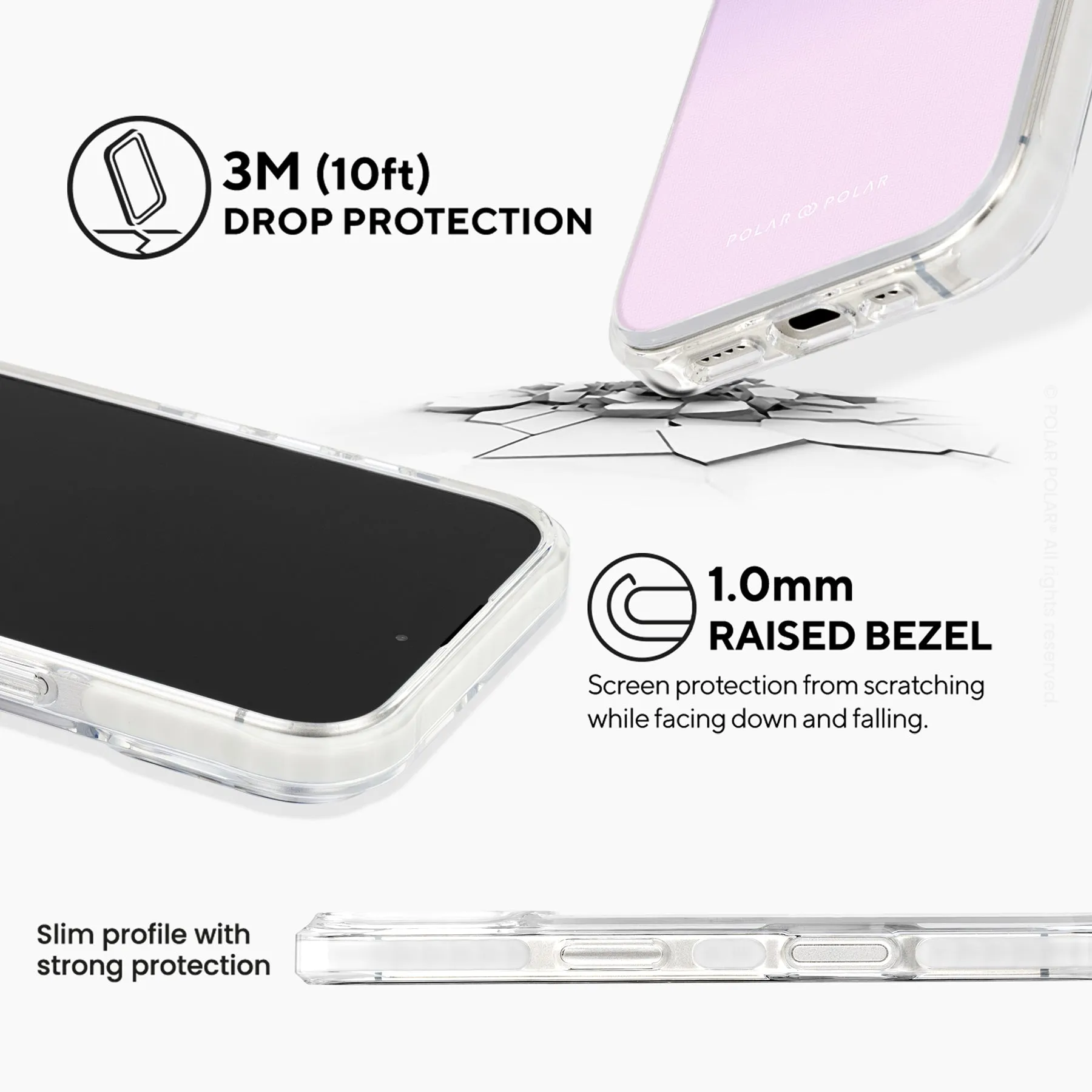 Violet Blue Pastel - iPhone 16 Plus Clear Bumper MagSafe Case