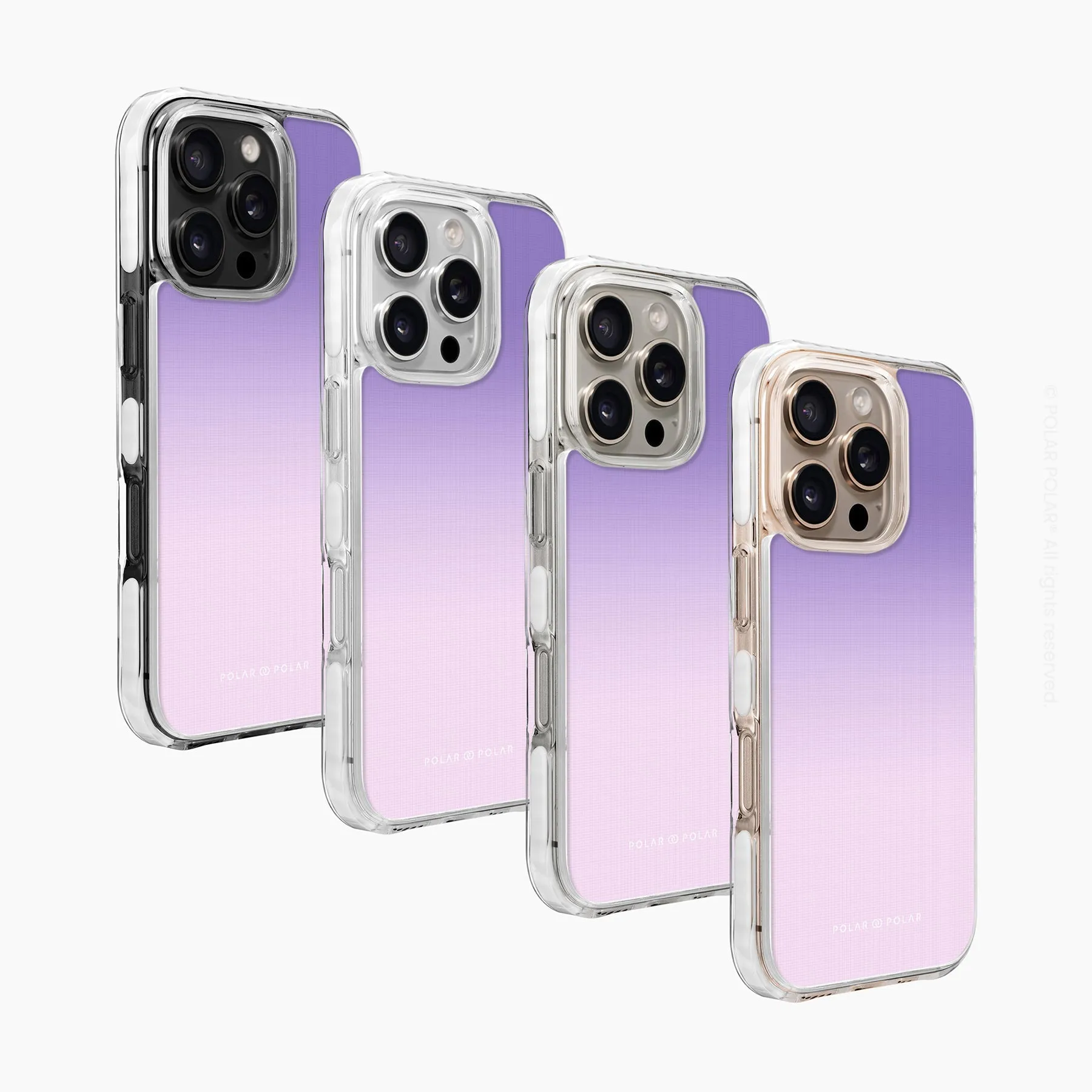 Violet Blue Pastel - iPhone 16 Pro Clear Bumper MagSafe Case