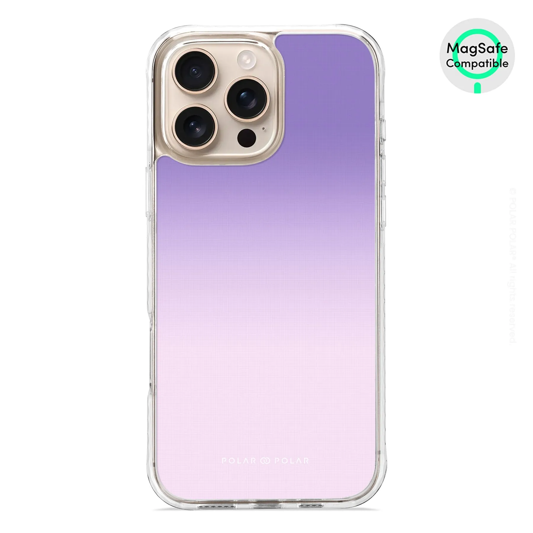 Violet Blue Pastel - iPhone 16 Pro Max Clear Bumper MagSafe Case