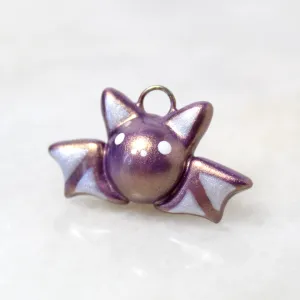 Violet Gold Bat Charm