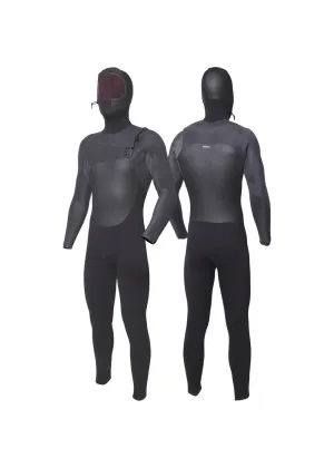 Vissla - High Seas II 5-4 Full Hooded Chest Zip - Charcoal