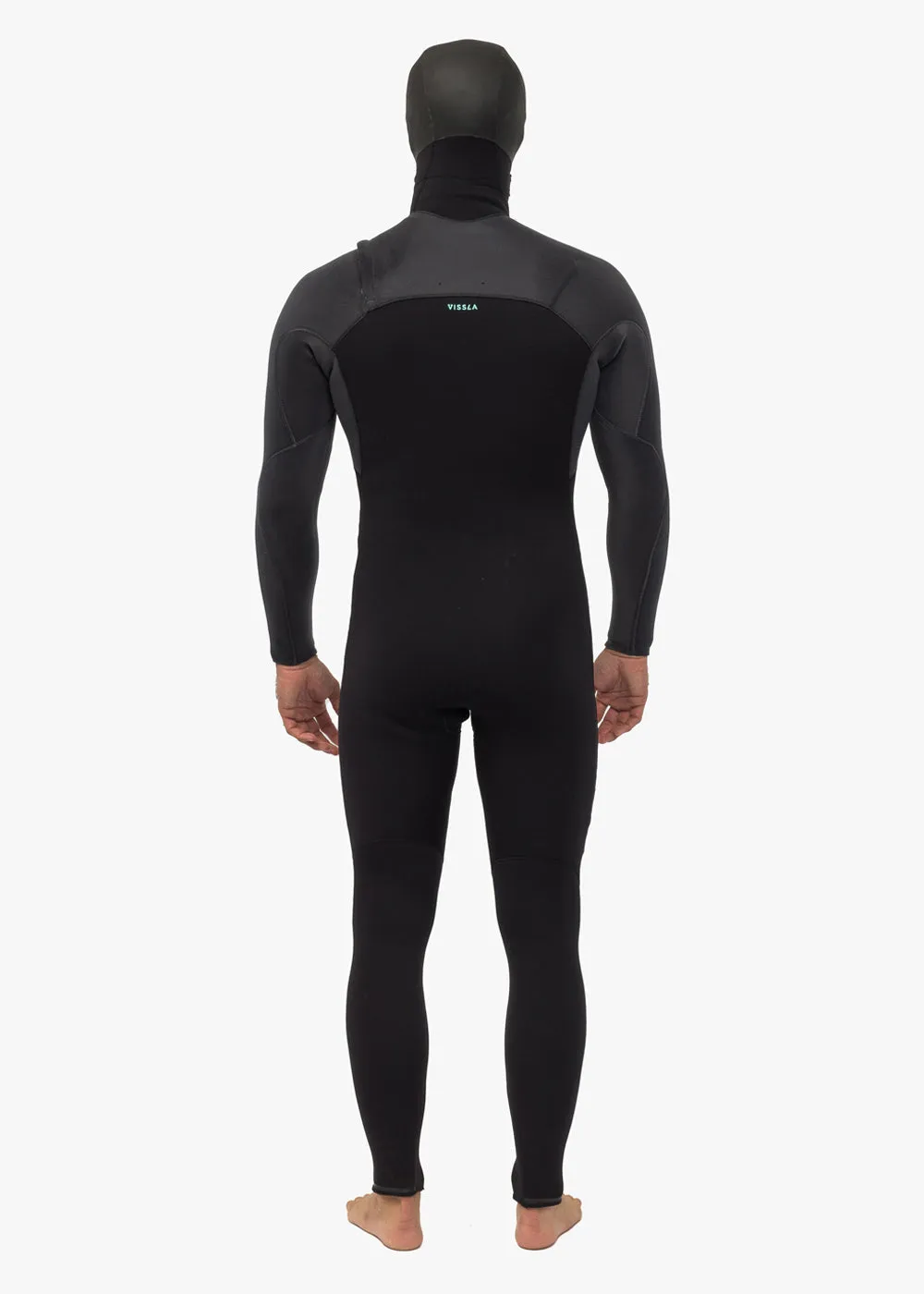 Vissla - High Seas II 5-4 Full Hooded Chest Zip - Charcoal