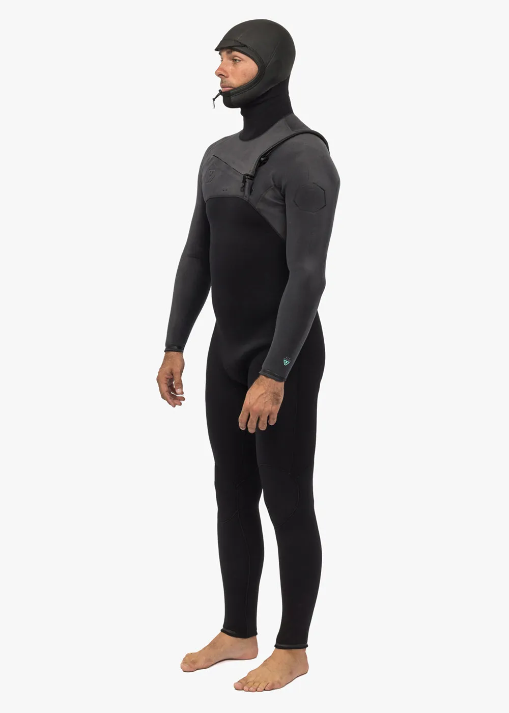 Vissla - High Seas II 5-4 Full Hooded Chest Zip - Charcoal