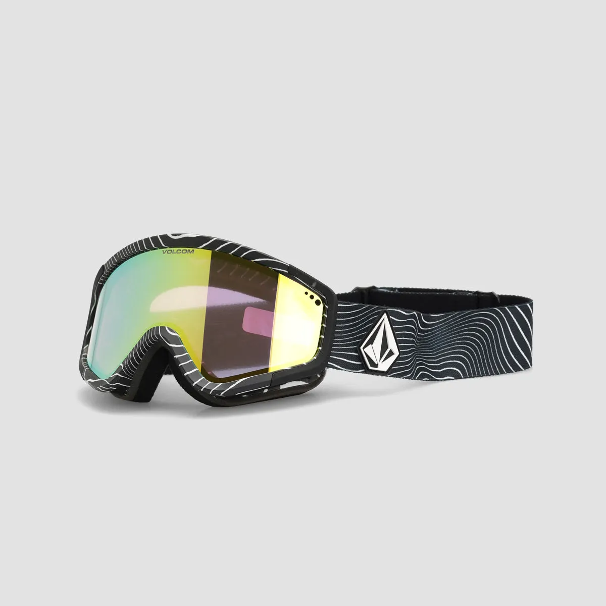 Volcom Attunga Snow Goggles Op Art/Gold Chrome   Bonus Lens Rose