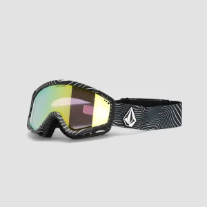 Volcom Attunga Snow Goggles Op Art/Gold Chrome   Bonus Lens Rose