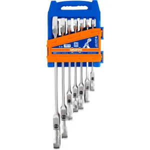 Wadfow 7 Pieces Flexible Ratchet Spanner Set 8-19mm - WSP5207