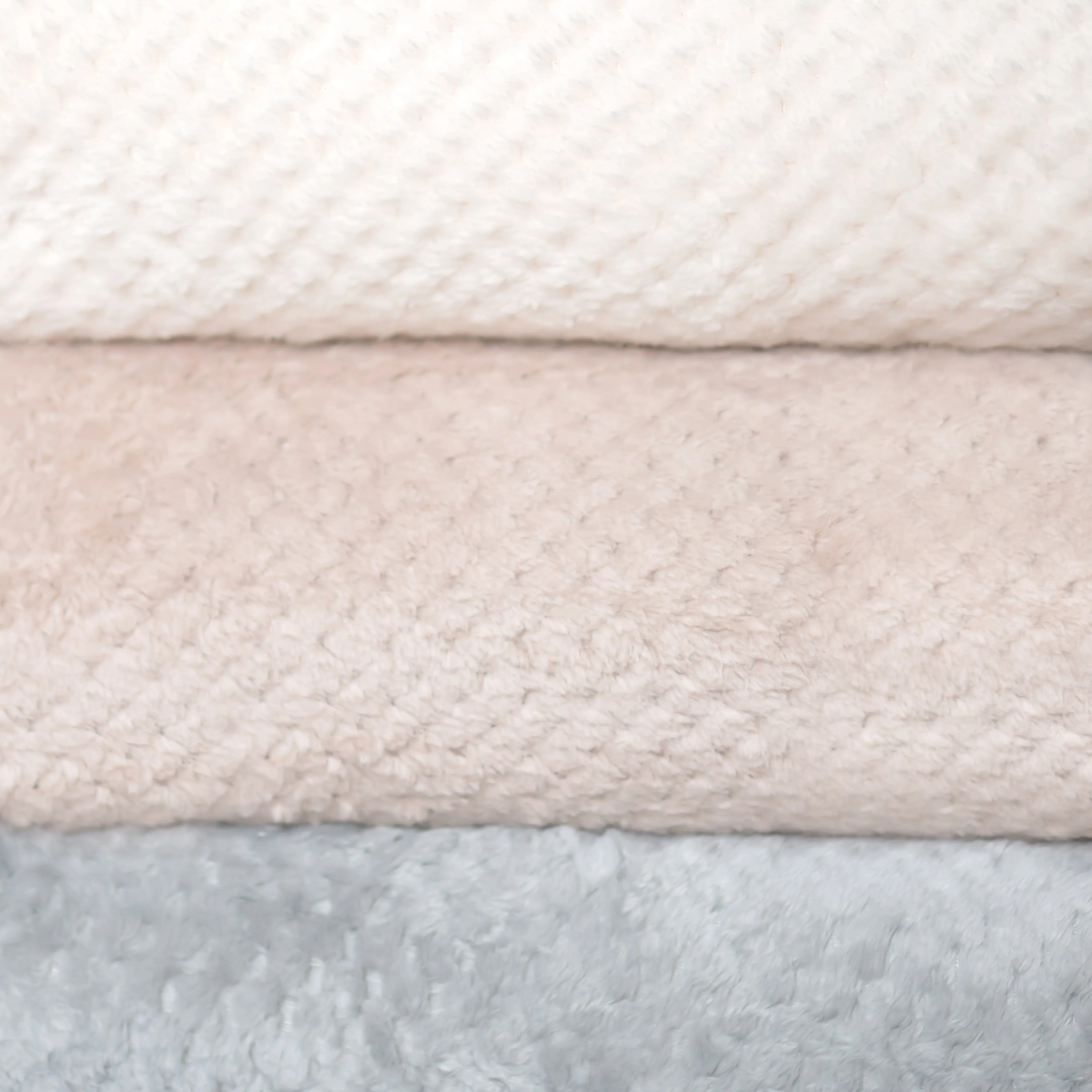 Waffle Weave Fleece Throw Blanket
