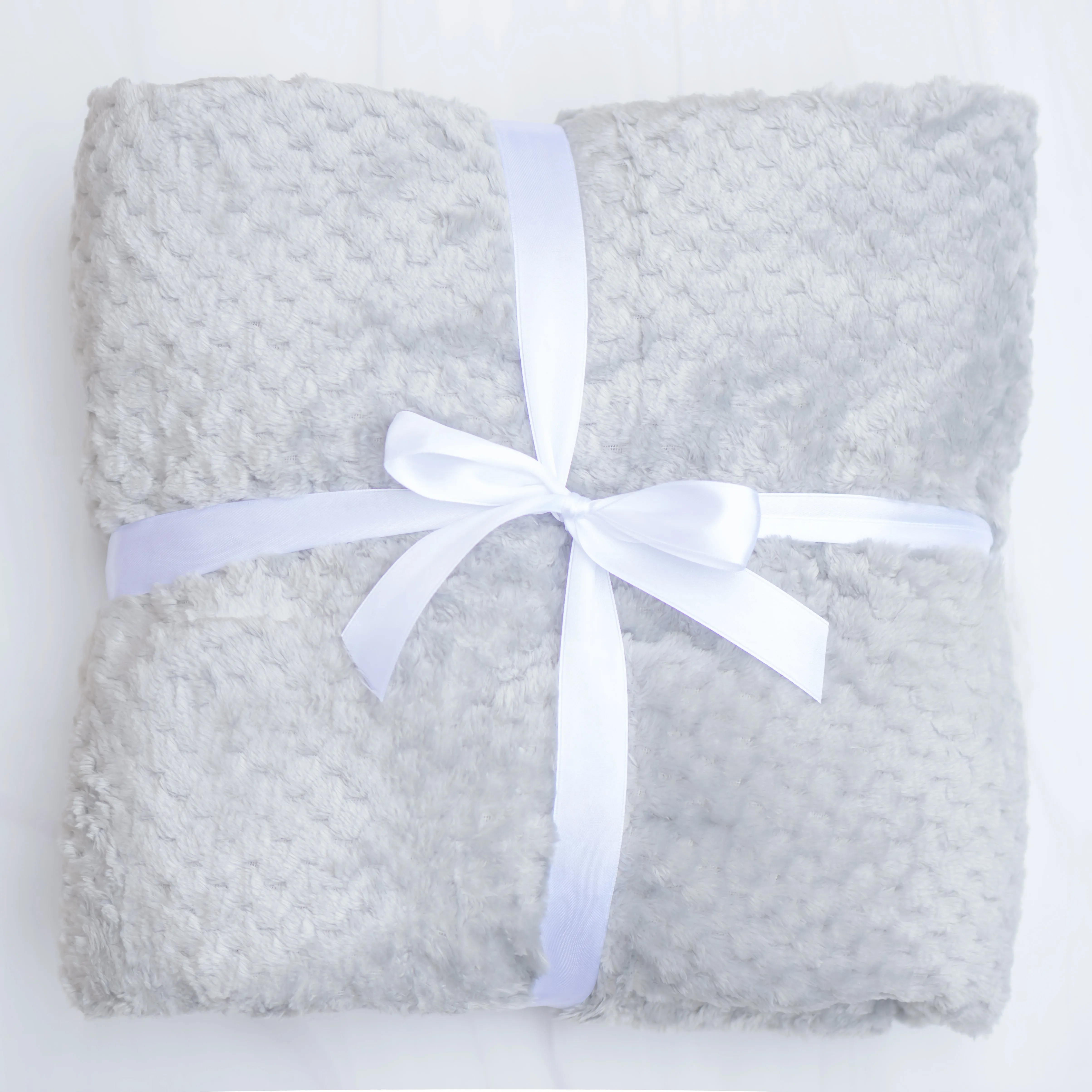 Waffle Weave Fleece Throw Blanket