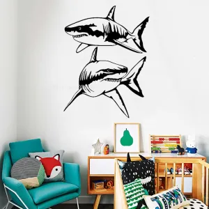 Wall sticker: Double Shark