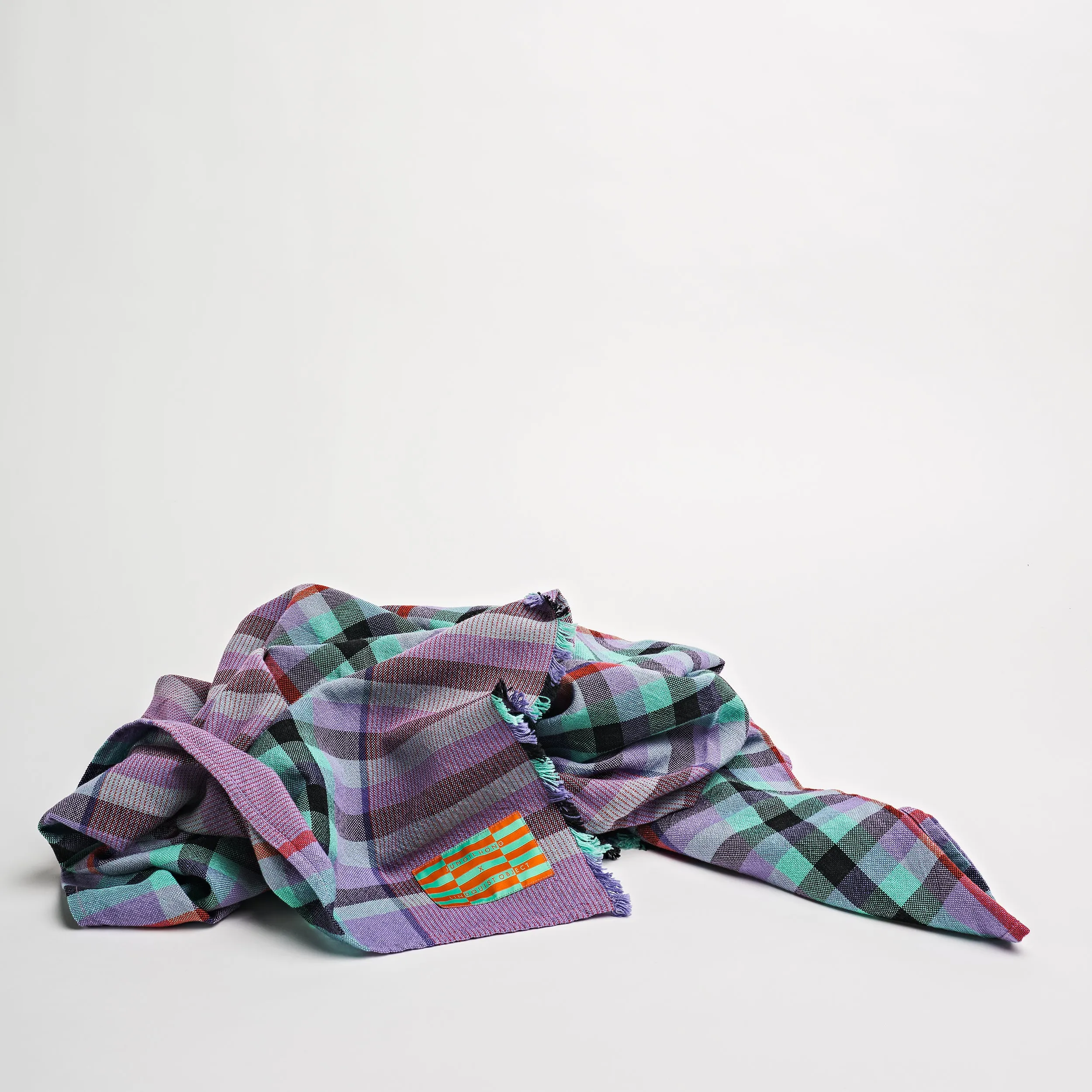 Wander Cotton Woven Blanket in Hyssop