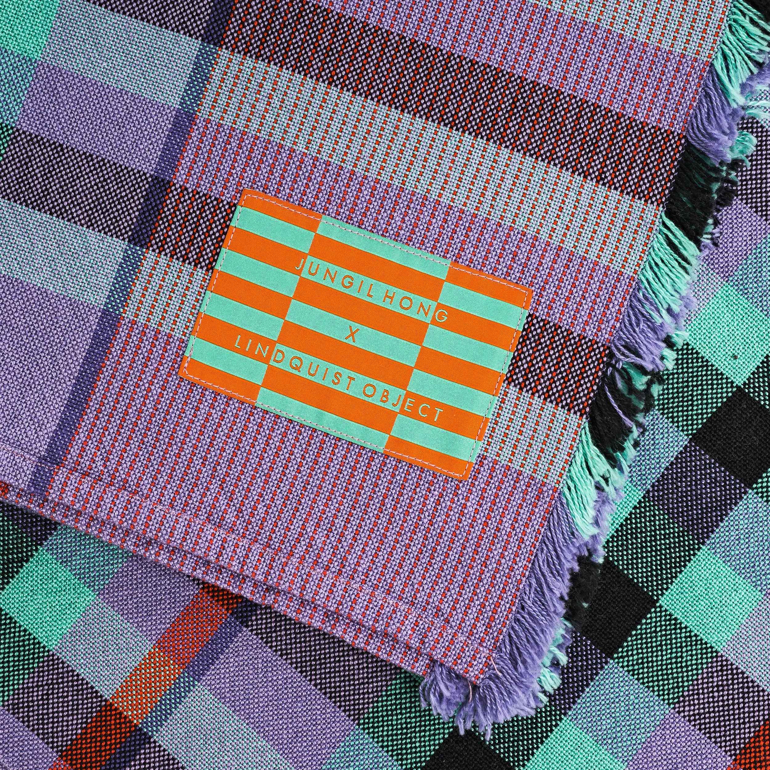 Wander Cotton Woven Blanket in Hyssop